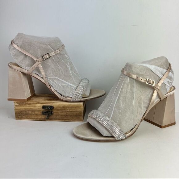 JEWEL BADGLEY MISCHKA- Women's Earlene Block Heel Evening Sandal - Picture 3 of 14